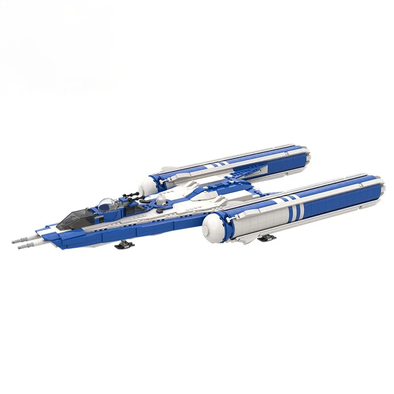 

Interstellar Space Fighter Y-wing Plan Battle ship Military Weapon Aircraft Model Building Blocks Educational Children's Toys