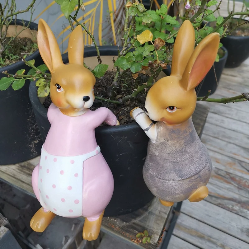 Креативный милый альпинистский кролик бонсай декоративный орнамент подвесной