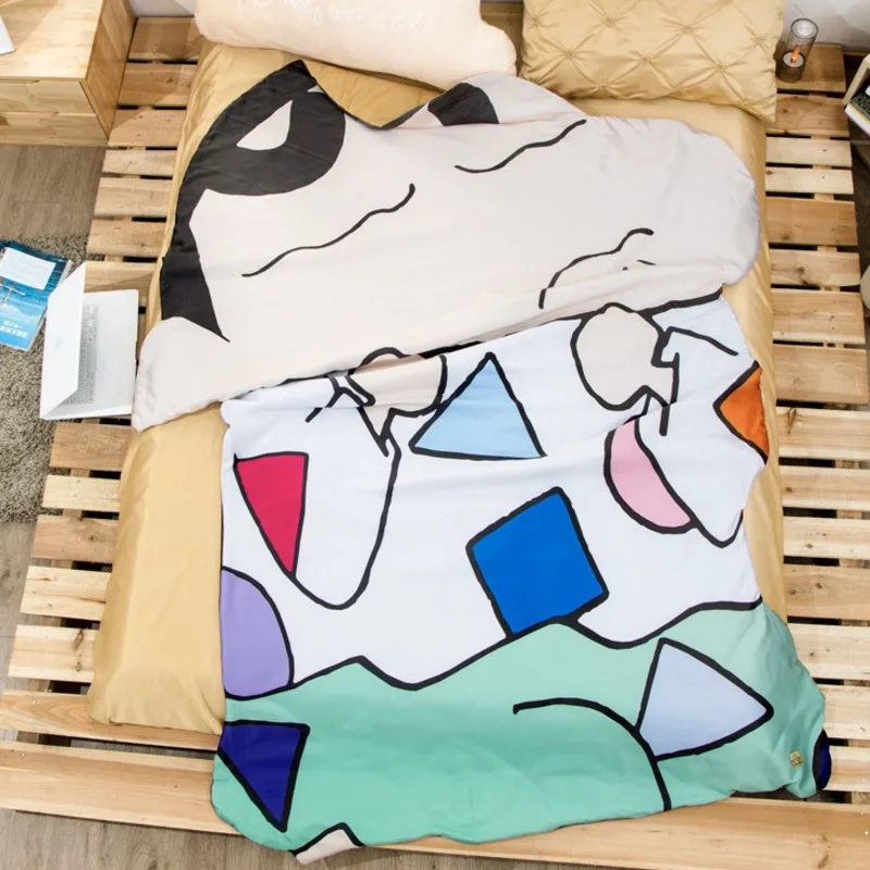 Manta de algod&oacute;n con forma de cray&oacute;n de Anime para ni&ntilde;os, S&aacute;bana de edred&oacute;n de aire acondicionado, colcha fina de dibujos animados para verano, manta de descanso para oficina y Midday-0