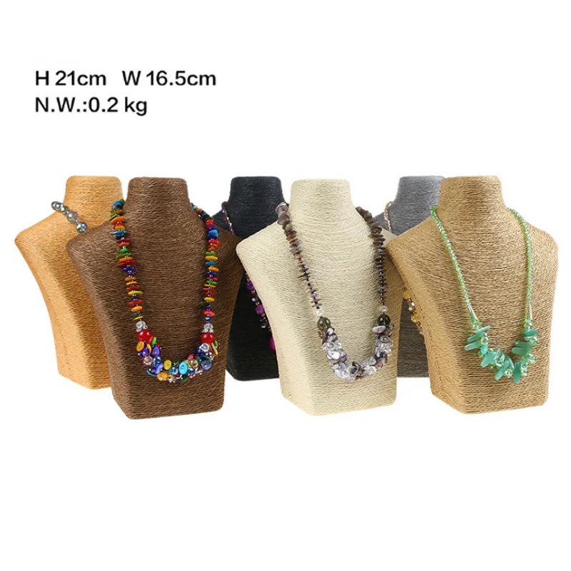 Вешалка для ожерелья дисплей ювелирных изделий 3 шт. комплект ПВХ форма бюста