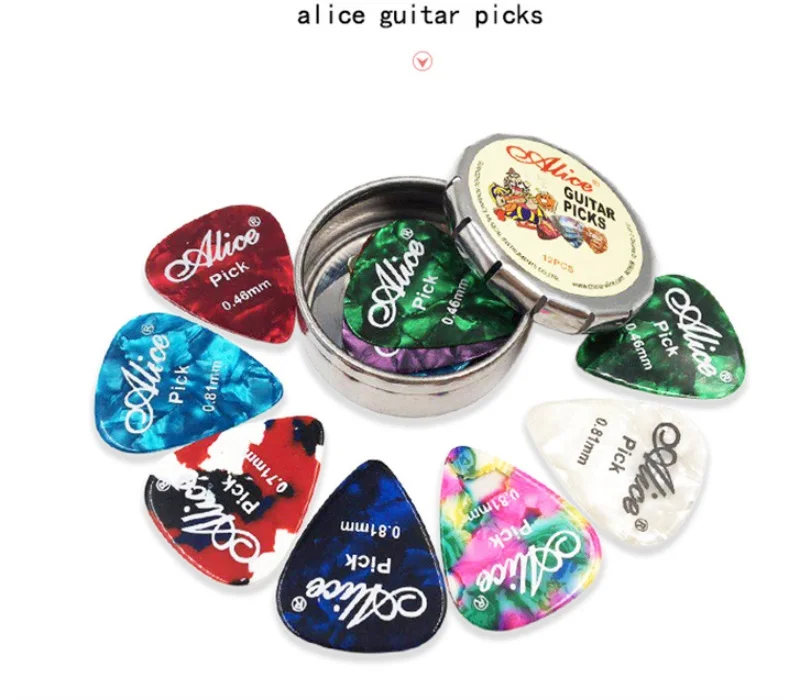 12 шт. Металлический Чехол-футляр для акустической электрогитары Alice | Спорт и