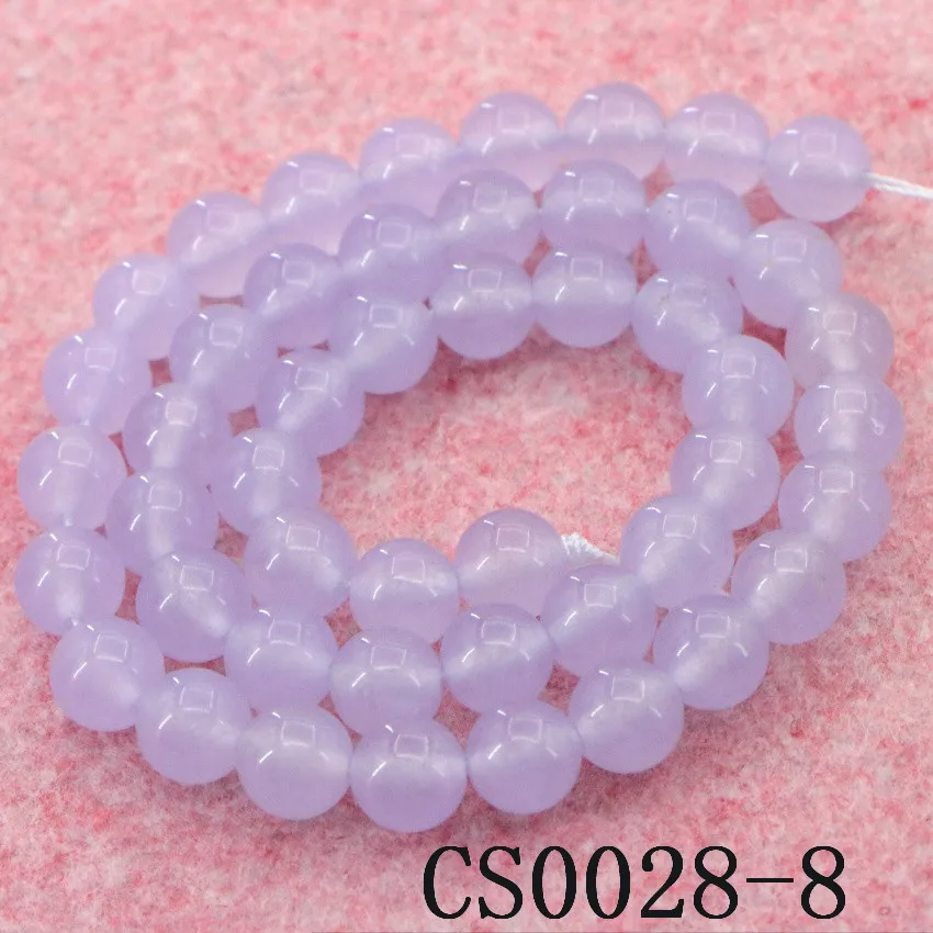 Натуральный камень 4-12 мм фиолетовый нефрит свободные бусины DIY аксессуары