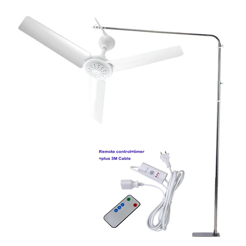 

6 Leaves Silent ceiling fans Cool mosquito net electric fan soft wind nets hanging fan household air cooler