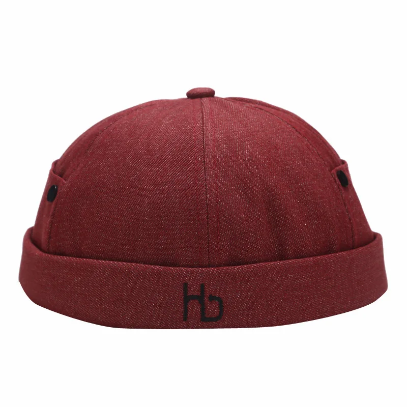 

Autumn Winter Men's Beanies Cotton Boys Skullies Beanie Landlord Hat Melon Caps Fashion Street Hat Wear Sailor Cap