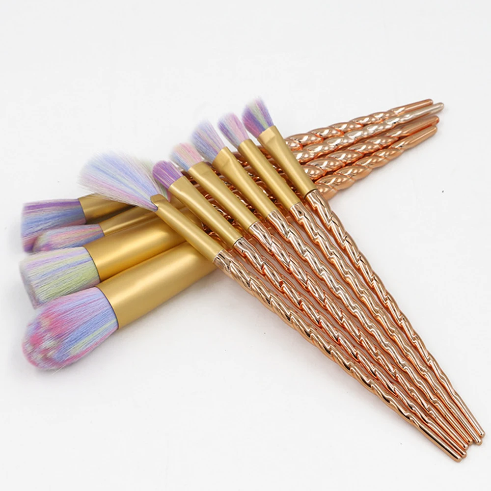 10 шт. кисти для макияжа в виде единорога|Аппликатор теней век| |