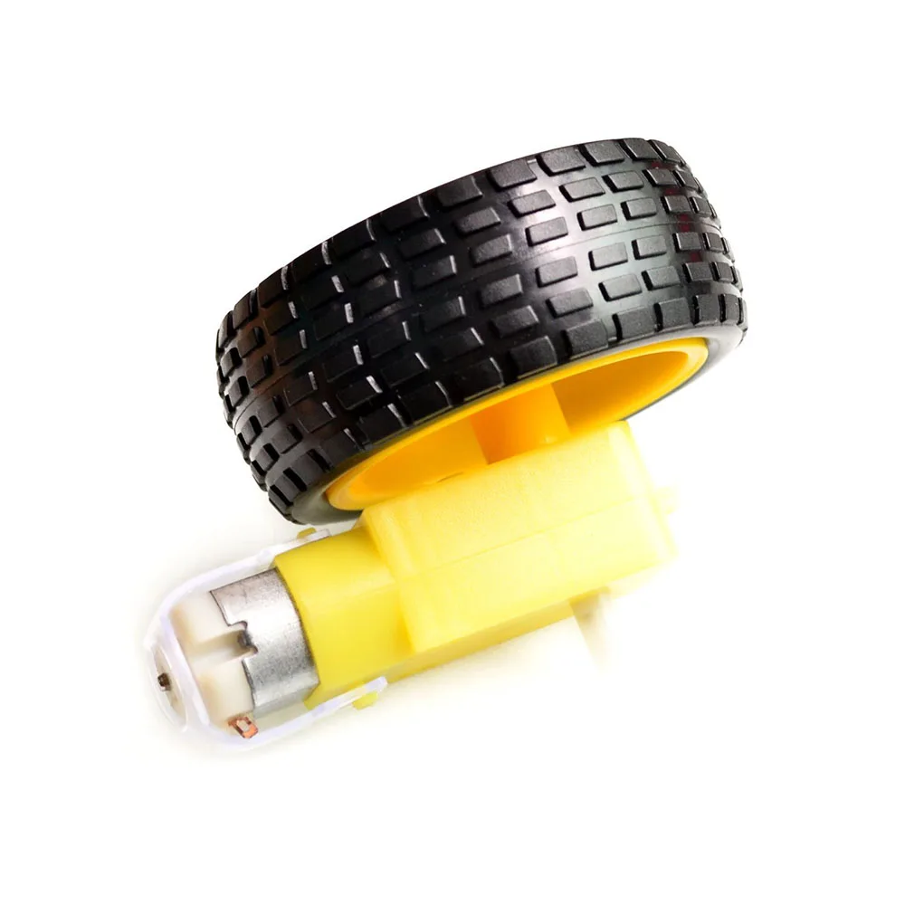 Электрический двигатель постоянного тока с пластиковым колесиком для