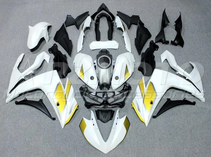 

Новый комплект обтекателей из АБС-пластика для YAMAHA YZF-R3 15 16 17 18 YZF R3 R25 2015 2016 2017 2018 комплект обтекателей белый матовый