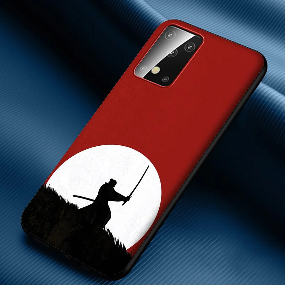 Мягкий силиконовый чехол Lavaza с японским Самураем для Samsung A01 A11 A21 A41 A2 Core A20e A70s J4 J7 Duo
