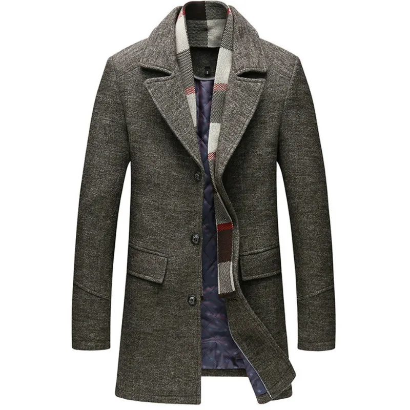 Тренчкот мужской длинный брендовая одежда модный дизайнерский роскошный