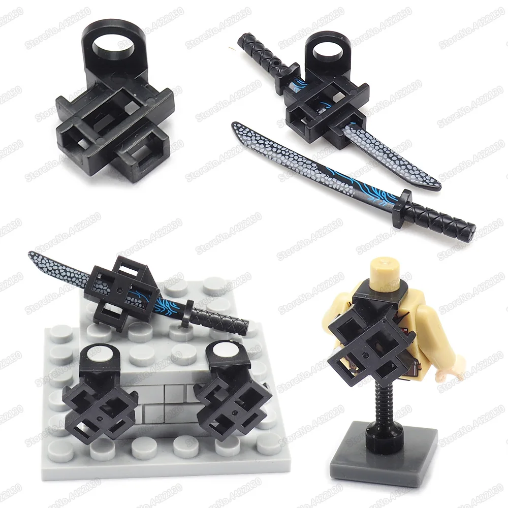 Фигурки с оружием набор мечей рама для строительных блоков оборудование Moc Warrior