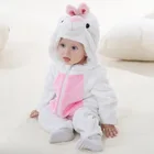 Пижама-кигуруми детская фланелевая с изображением кролика