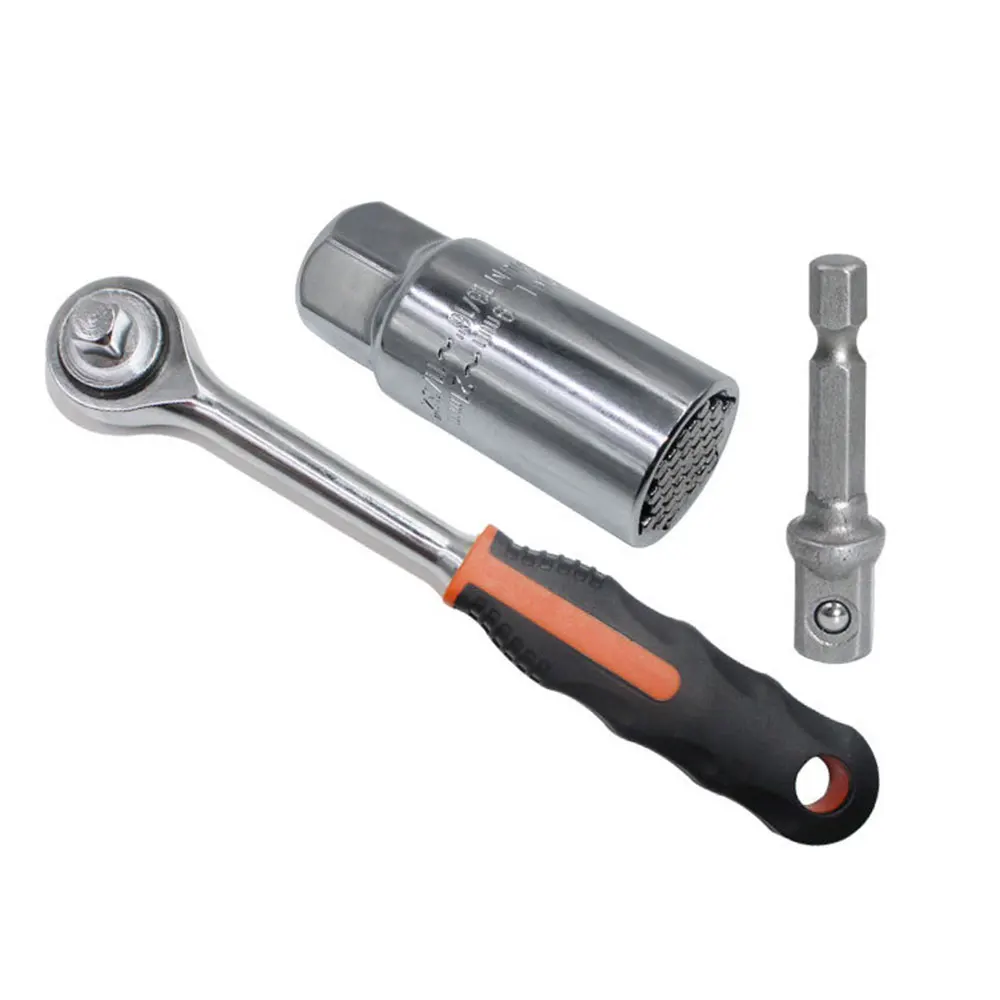 1Set Portable Concave Needle Sleeve CRV Multifunctional Magic Socket Head Double Bubble Set for Car Repair |