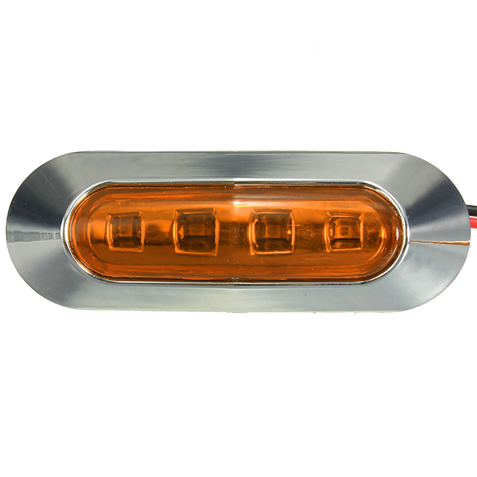 

Truck Light Side Light Waterproof 4LED Truck Side Light Marker Parking Light ABS Material Red 4LED Car Truck Bus Trailer Side