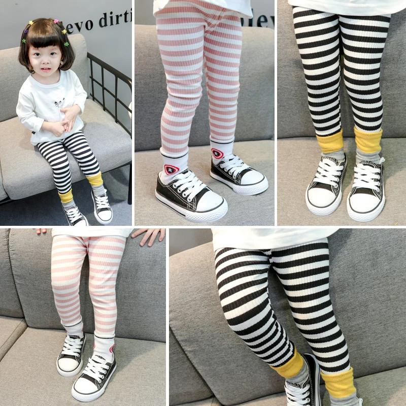 Осенние штаны для маленьких девочек детские хлопковые леггинсы Smile Весенняя