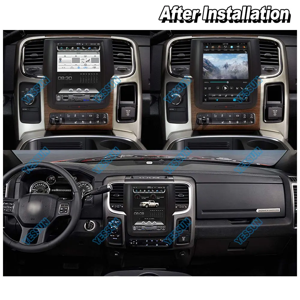 Автомобильный мультимедийный плеер Android для Dodge RAM 1500/2500/3500 2014 2018 Carplay GPS навигация