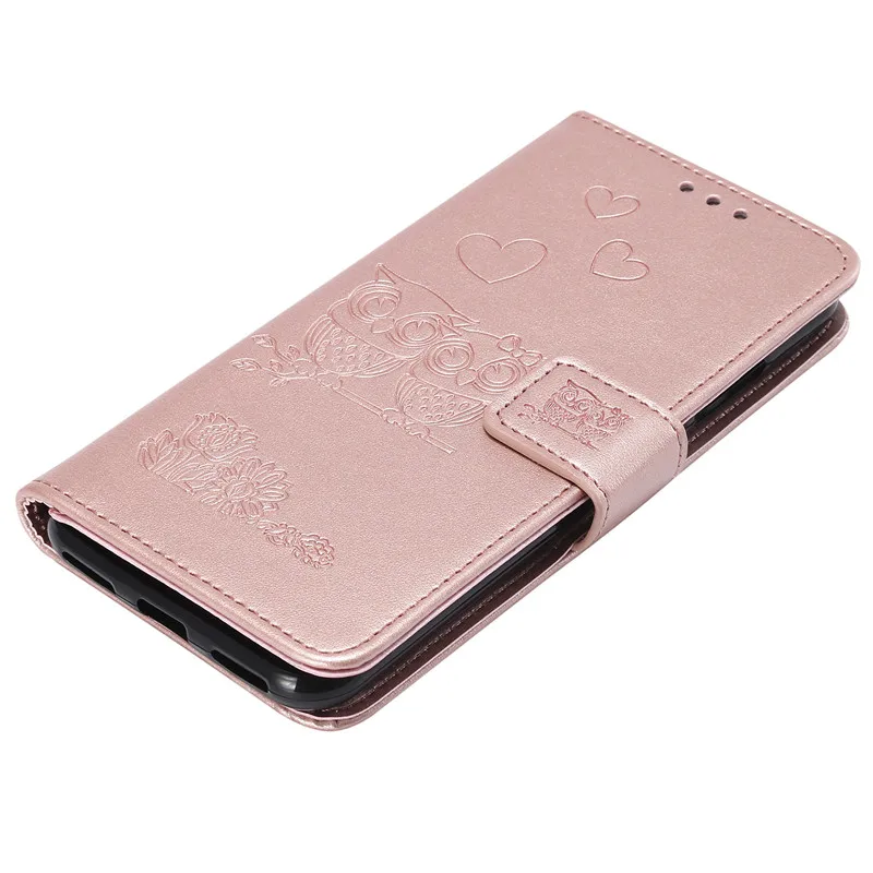 

Cartoon Owl Flip PU Leather Case For Huawei Y5 Y6 2018 Honor 7A 7S 8A Wallet Cover Case For Huawei Y6 Y7 2019 Case Coque Capa