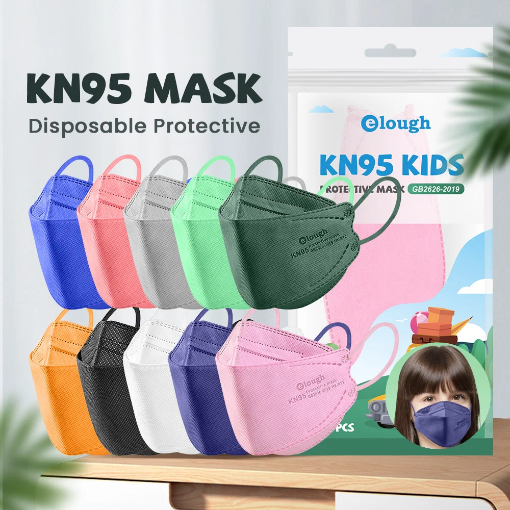 10 100 шт. kn95 Маска Дети ffp2mask детей mascarilla fpp2 homologada infantil многоразовая детская маска