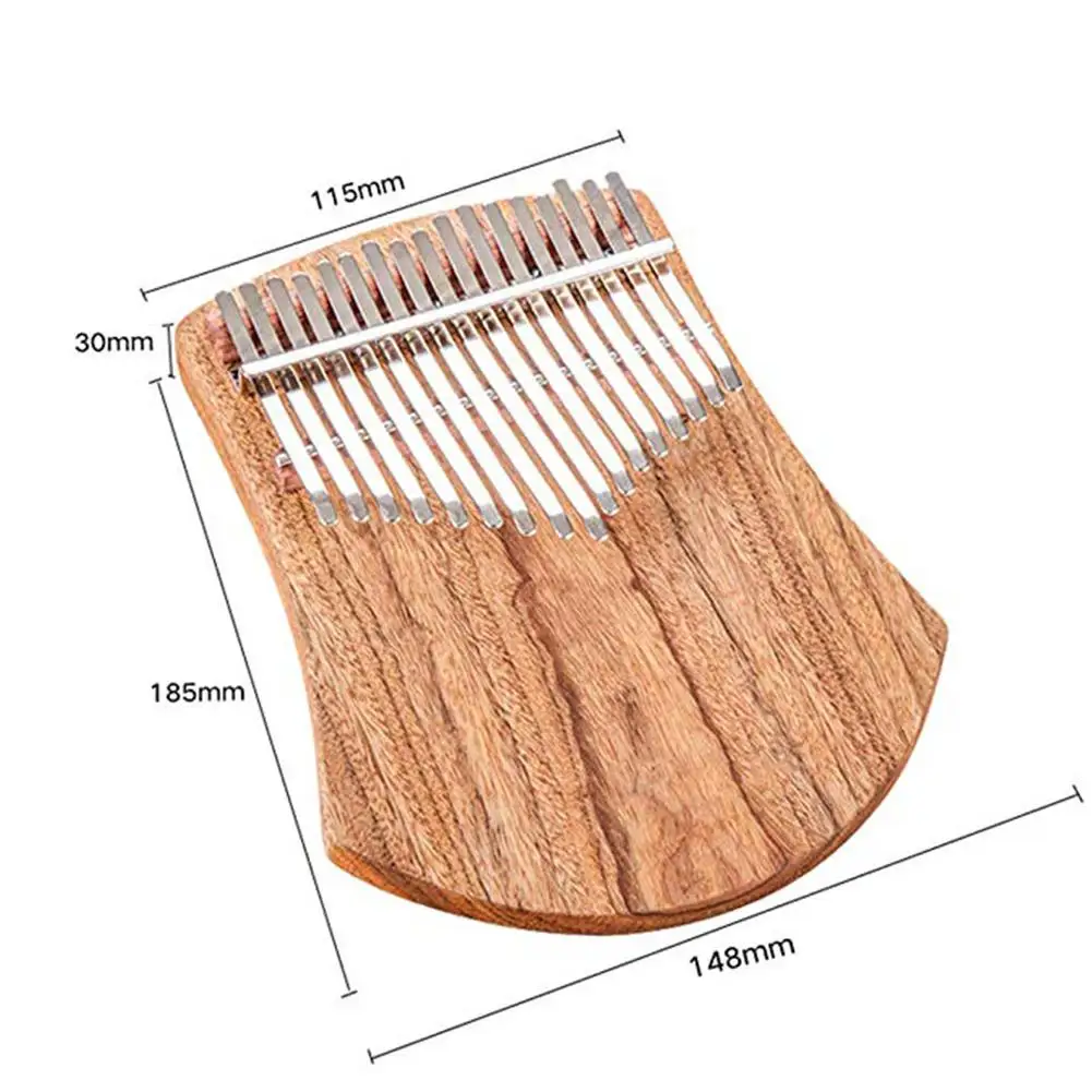 GECKO 17 клавиш K17CAS Kalimba Африканский камфорный деревянный большой палец пианино