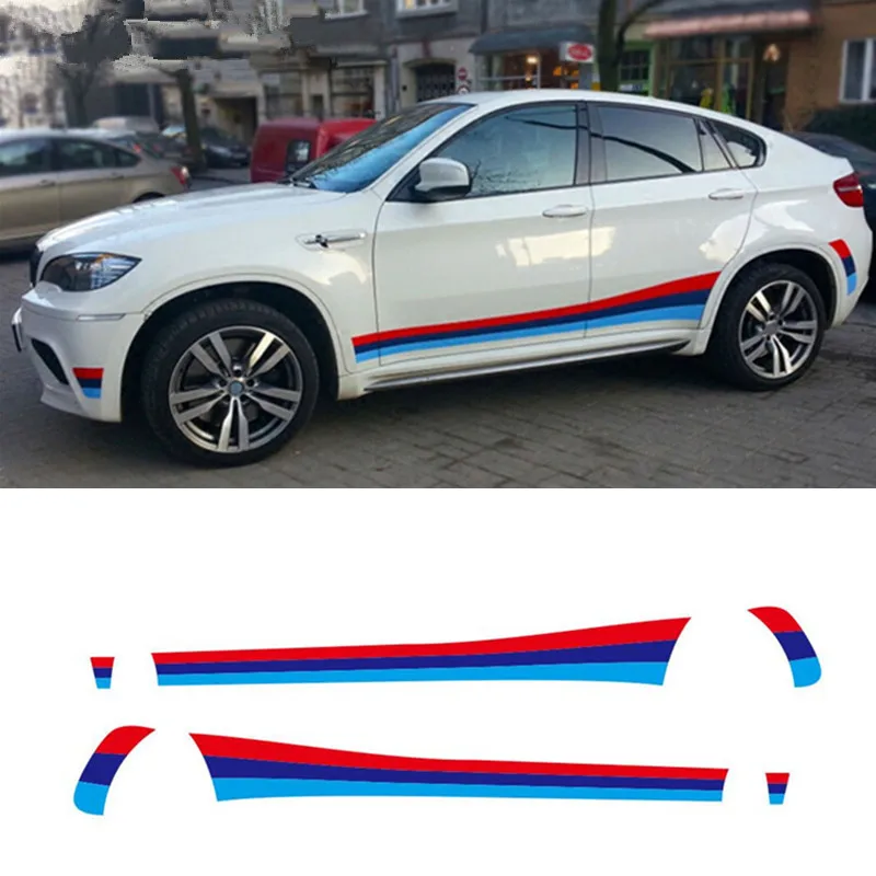 Спортивный Стайлинг CNORICARC наклейка на боковые юбки автомобиля наклейки талию для