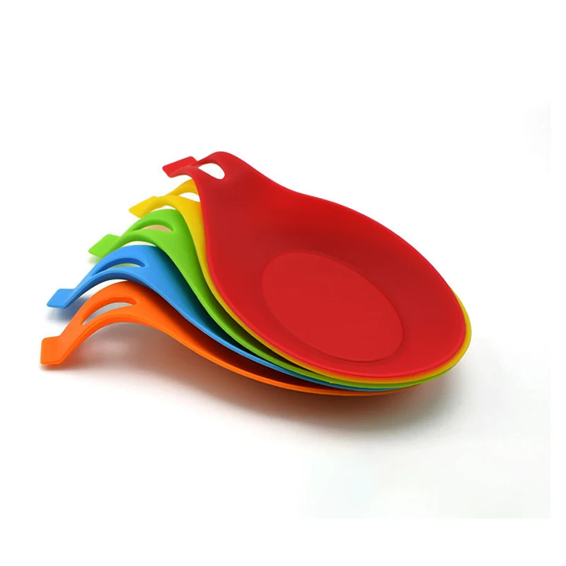 Утолщенный термостойкий силиконовый коврик для ложки держатель посуды ложка