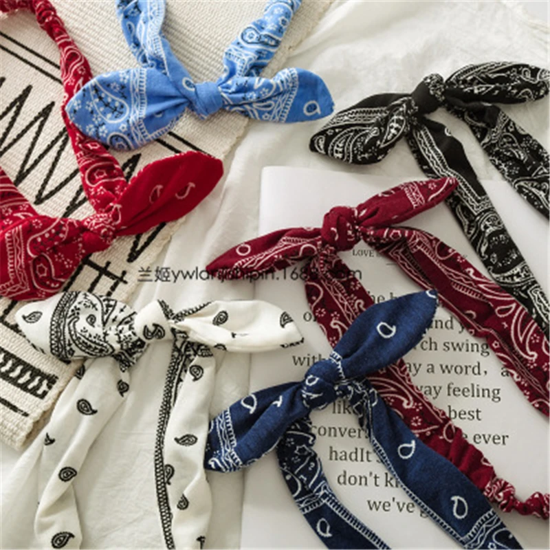 

Summer Sweet Hair Bands Print Headbands Retro Hair Accessories Cross Turban Bandage Bandanas Hairband Headwrap Women Headwear