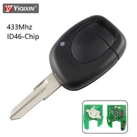yiqixin remote car key fit for renault clio ii master twingo kangoo megane scenic 1 2 3 laguna espace trafic 1 button blade chip