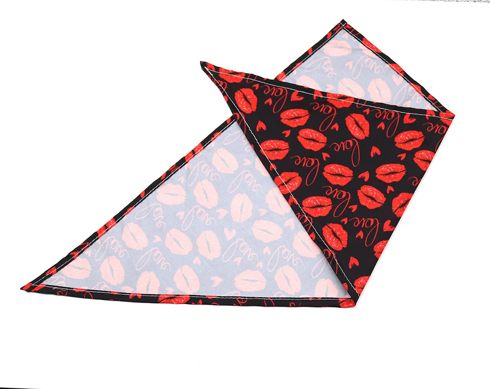 

50pcs Dog Bandana Valentine's Day Pet Supplies Love Pet Dog Bandanas Scarf Dog Accessories Polyester Small Dog Puppy Bandana
