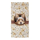 Летнее пляжное полотенце без песка с изображением собаки йоркширского терьера, большое быстросохнущее банное полотенце, детское полотенце для душа, дорожные спортивные полотенца для плавания