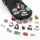 Лидер продаж, 1 шт., американская ТВ-серия, подвески из ПВХ для обуви, сделай сам, фраза, мультяшный персонаж, аксессуары jibz для крокса, украшения, подарок унисекс