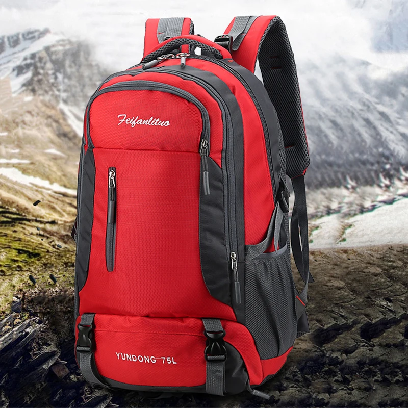 

Fashion Travel Backpack Durable High Quality Waterproof Bagpack Multifunctional Casual Big Capacity Rucksack Oxford Cloth Red