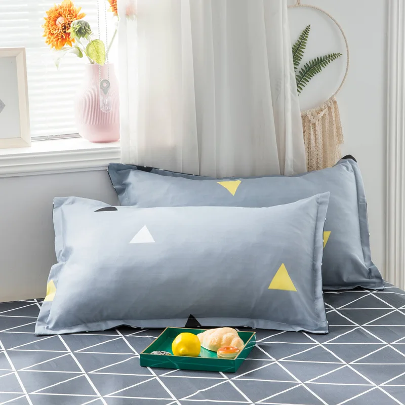 

Sanded Aloe Cotton Four-piece Quilt Cover Bedding for Foreign Trade Students King Size Bedding Set Bed Set Queen Size