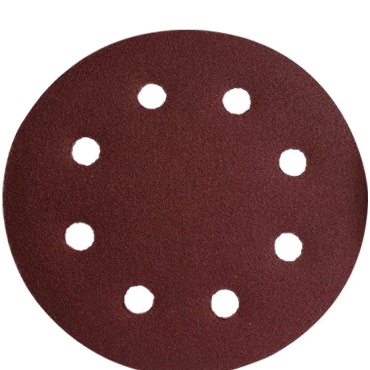 

10PCS 7 Inch 175MM Sanding Sheets 8-Hole Hook and Loop Red Sandpaper Aluminum Oxide 100 Grits for Sanding Polishing