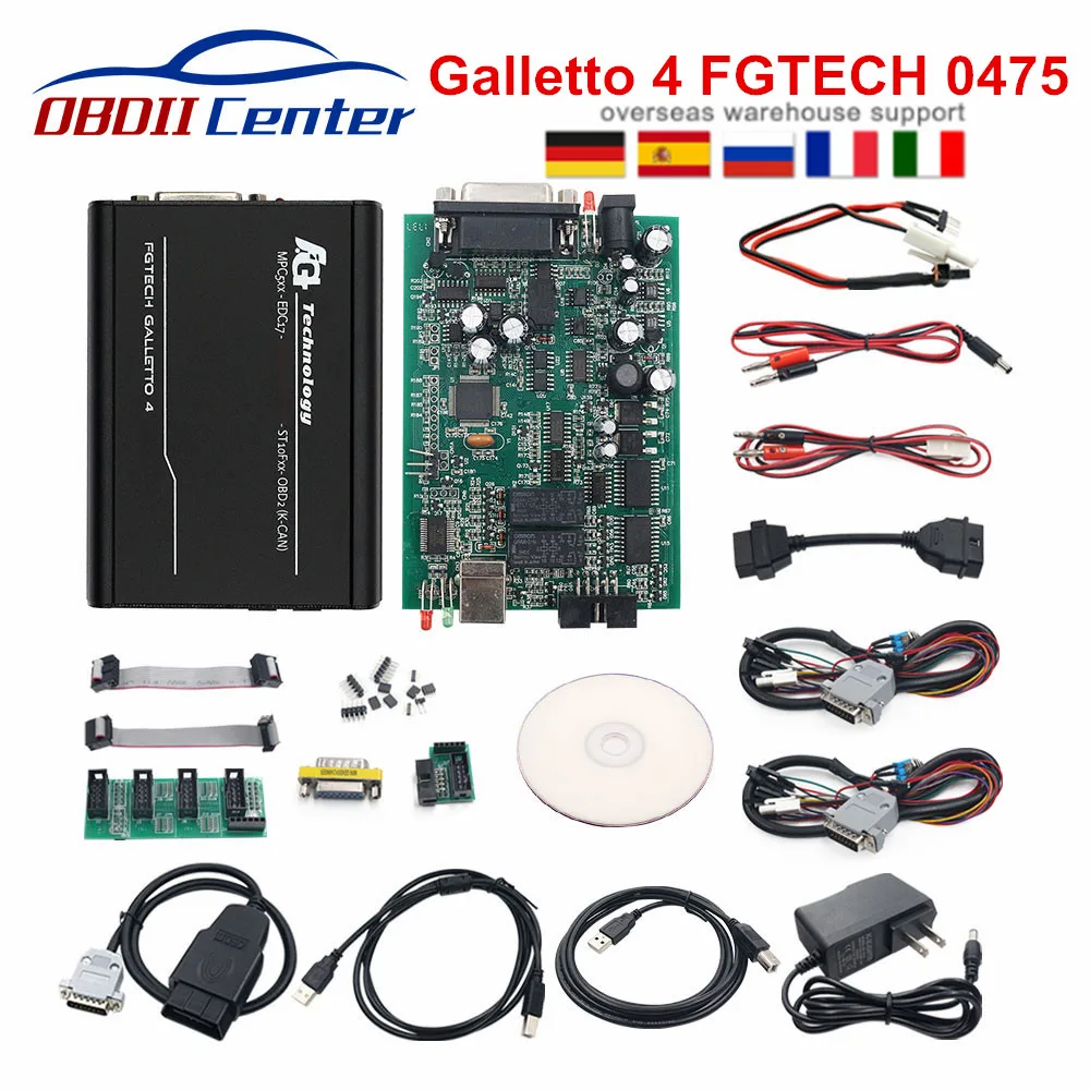 DHL Fgtech Galletto 4 V54 0475 FG-TECH евро мастер версия программатор системного блока управления FG TECH V54 0475 OBDII ЭБУ чип инструмент настройки автомобиль грузовик