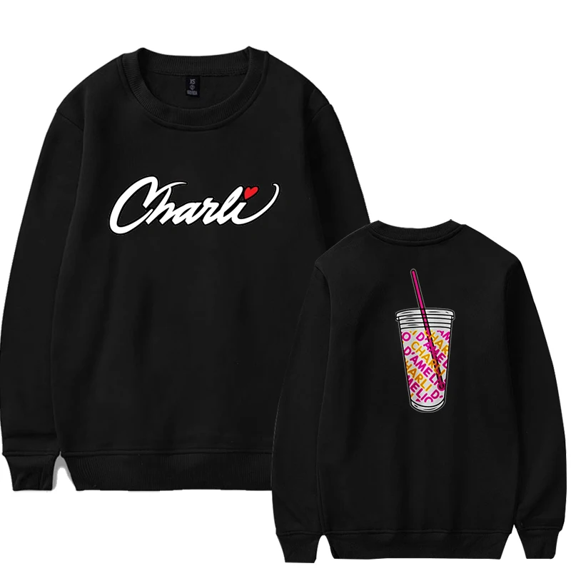 

Streetwear Sweatshirt Unisex Charli D'Amelio Hoodie Moletom Feminino Pullover Women Clothing Men Hoodies Winter Long Sleeve Top