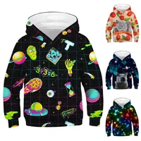 kids long sleeve sweater autumn clothes boys star print casual hooded top fashion comfortable loose cartoon children