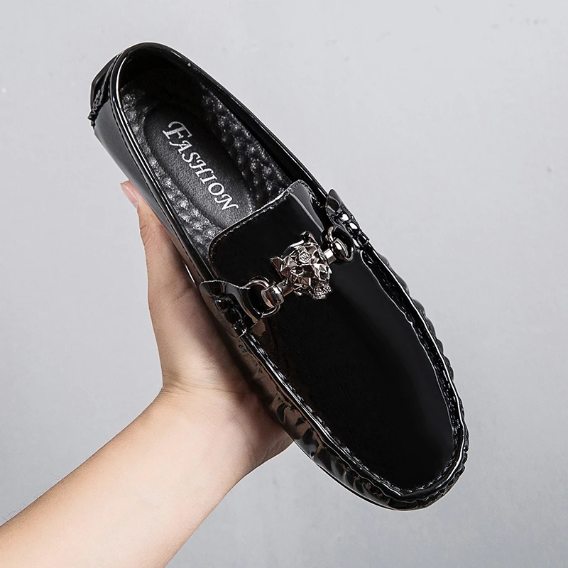 

Мужские мокасины на плоской подошве, большие размеры