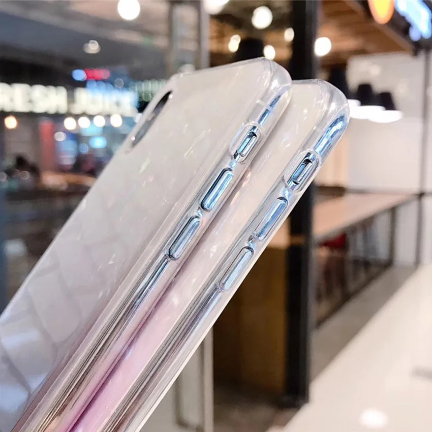 Чехлы для iPhone11pro Max x xs xr 6 7 8plus постепенный Роскошный чехол из ТПУ с узором задняя