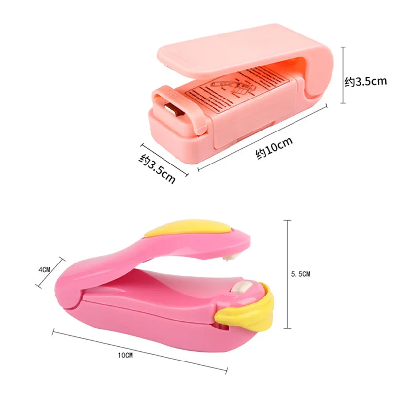 

Kitchen Gadgets Portable Heat Sealer Plastic Bag Storage Packet Mini Sealing Machine Handy Sealers Easy Resealer for Food Snack