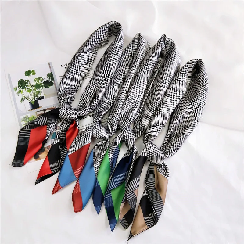 Новые женские шелковые шарфы весна лето сумка шляпа шарф брендовый дизайн