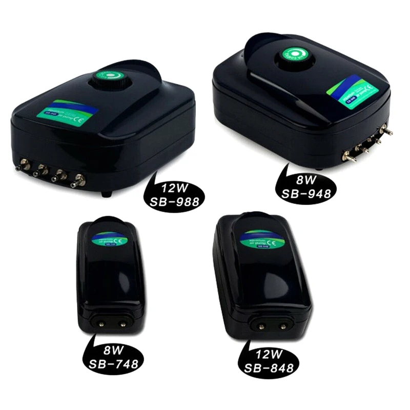 

Ultra-Silent 8W Aquarium Air Pump Fish Tank Increasing Oxygen Pump Tool ALS88