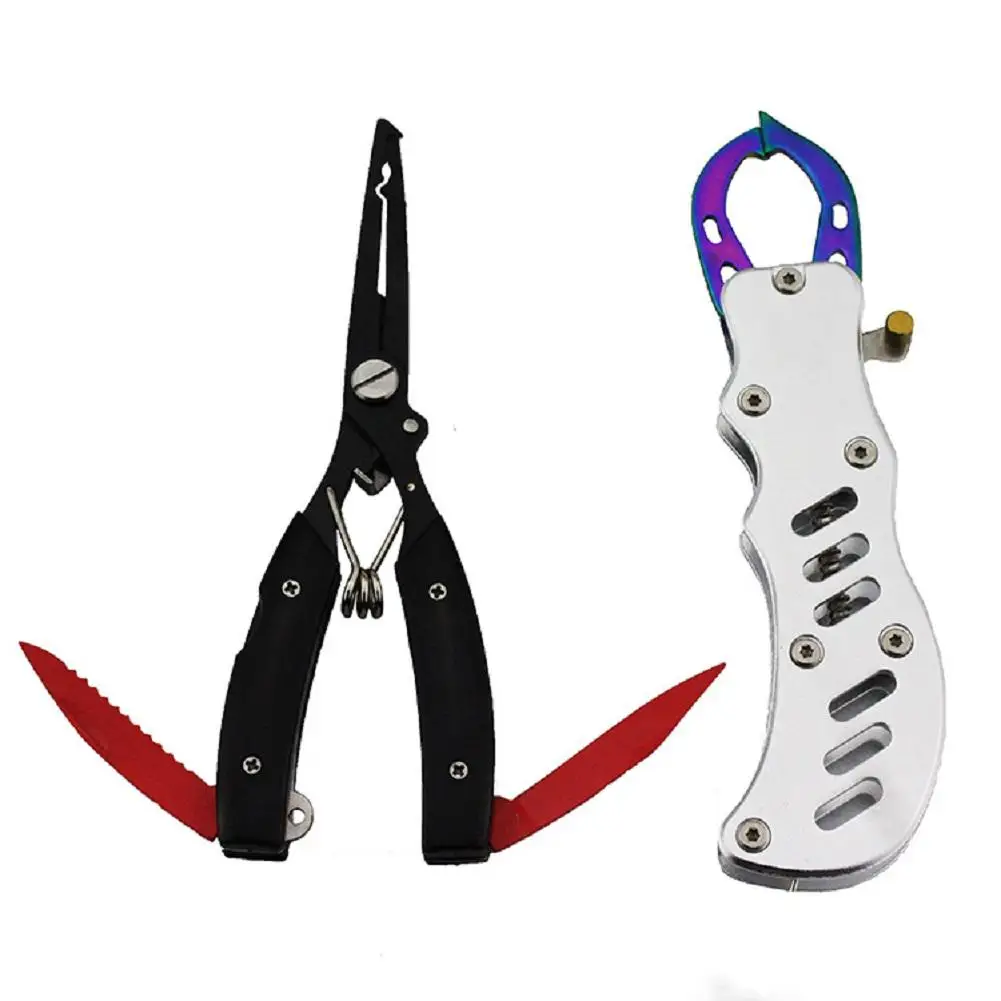 

Fishing Tackle Set Hot Sale Aluminium Alloy Fish Lip Grip Fish Control with Multifunction Pliers Equipment for Fishing New