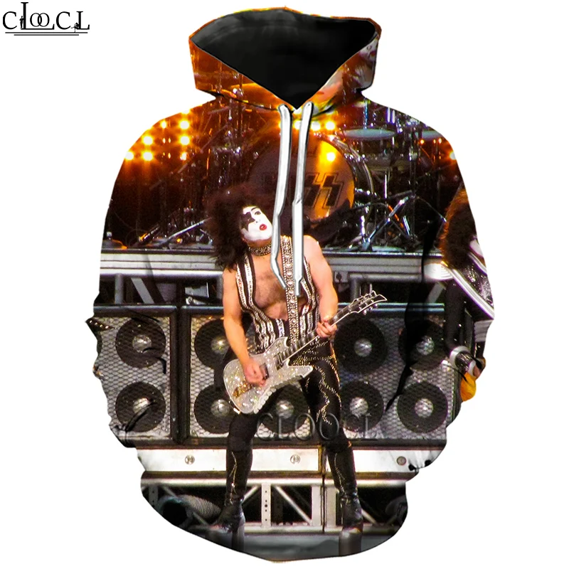

HX Metal KISS Rock Band 3D Print Hoodie Men's Sweatshirt Autumn Long-Sleeved Pullover Fashion Funny Hoodie Drop Shipping