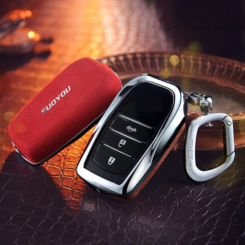 Чехол для автомобильного ключа Toyota Camry Land Cruiser 200 Prado Prius Crown Avensis Auris Corolla Vitz RAV4 Hilux