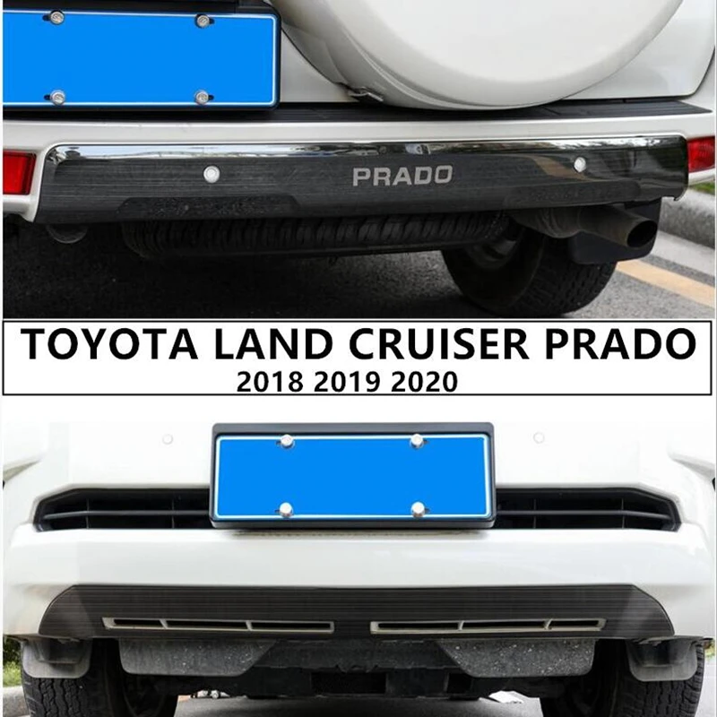 

Для TOYOTA LAND CRUISER PRADO 150 2018 2019 2020 2021 2022 бампер из высококачественной нержавеющей стали передние и задние автомобильные аксессуары