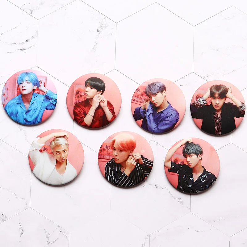 Kpop Bangtan Boys Pin Album Brooch Badge Accessories For Clothes Hat Backpack Decoration Trendy Personality | Украшения и