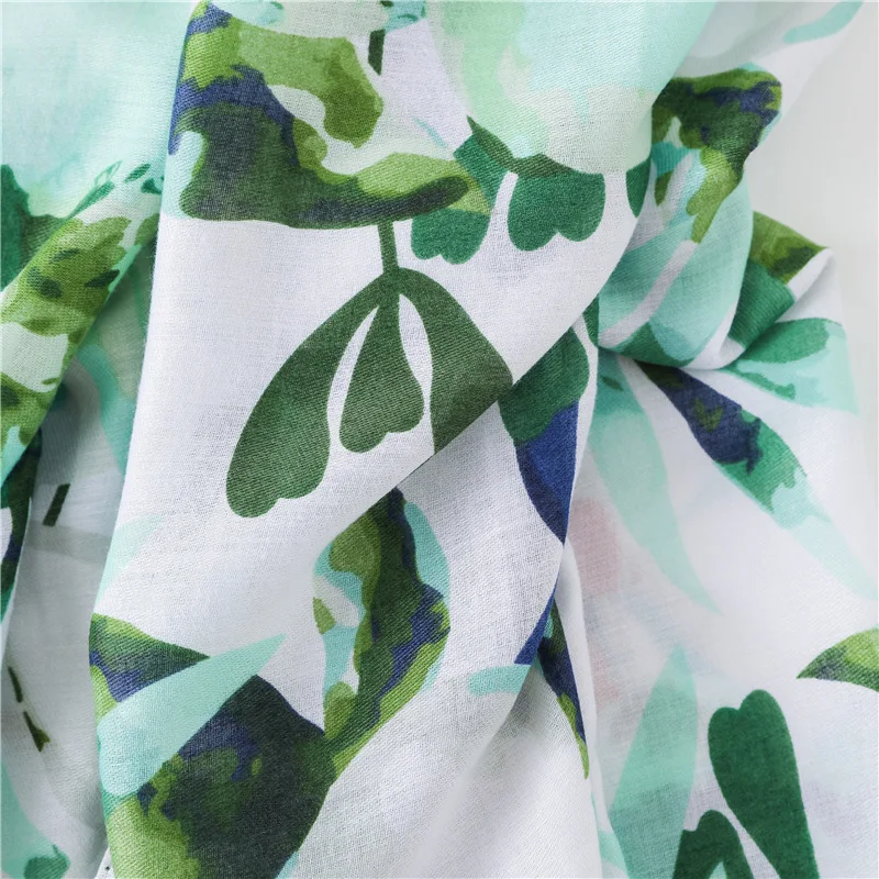 

2020 New Style Summer Cotton Linen Shawl Tassels Printed Travel Sun-resistant Scarf Silk Scarves Beach Towel Women's