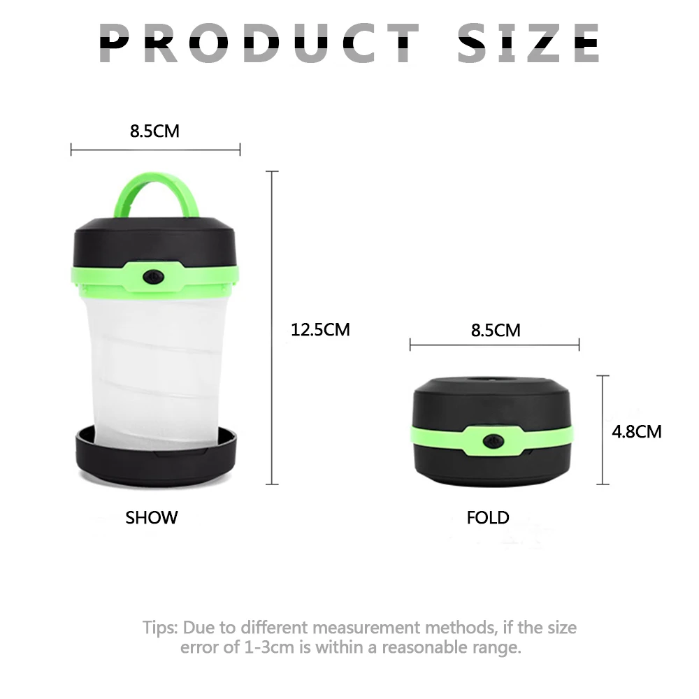 Светодиодный фонарь для кемпинга выдвижной портативный светильник аварийный