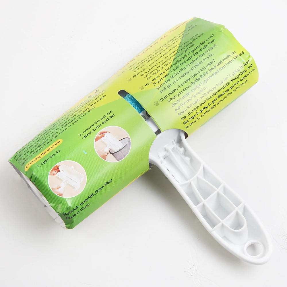 

Pet Hair Remover Roller Lint Brush 2-Way Dog Cat Comb Tool Convenient Cleaning Dog Cat Fur Brush Base Home Furniture Sofa Brush