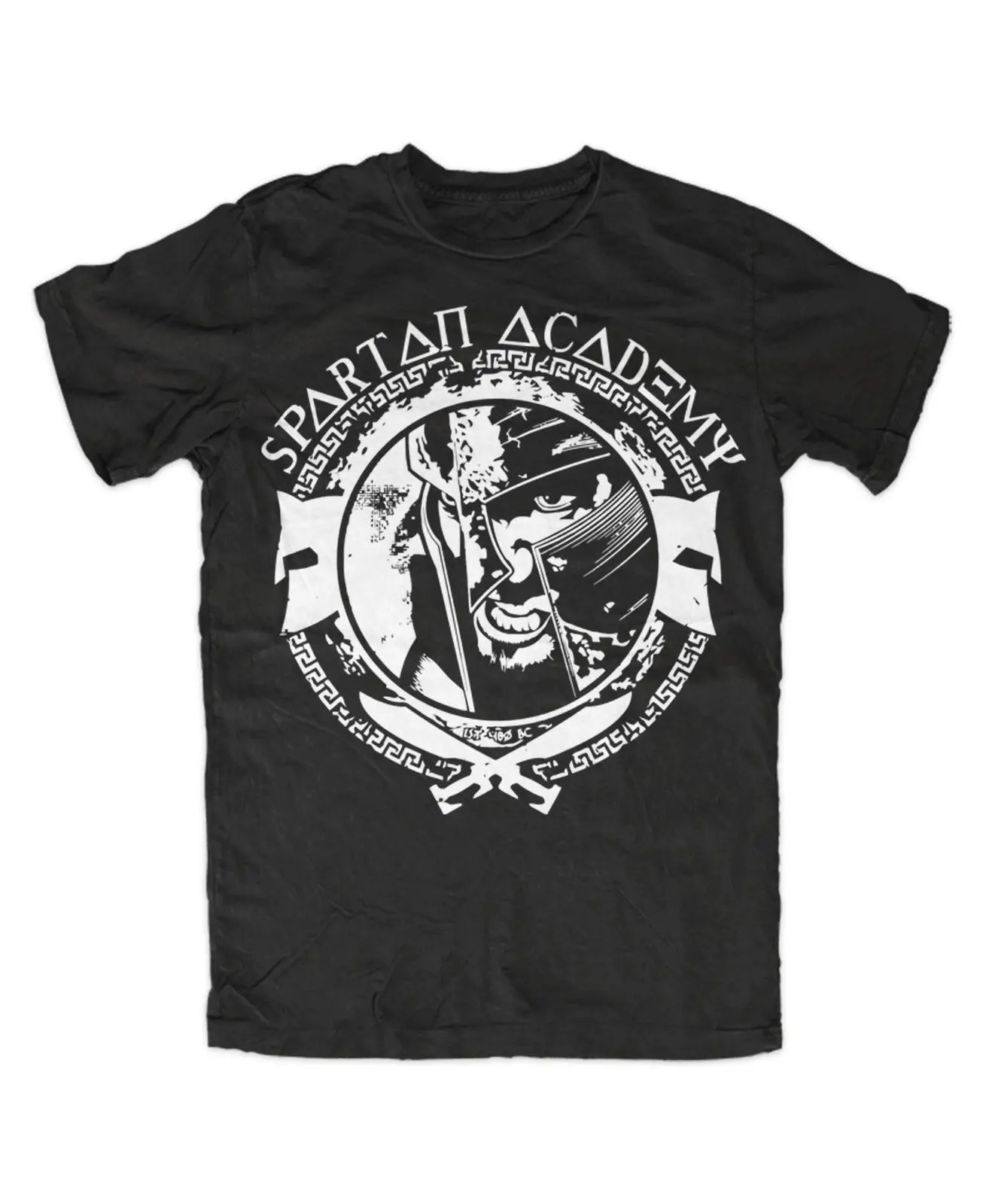 Spartan Academy Premium t shirt Спарта 300 фаланкс бой дешевые оптовые футболки 100% хлопок