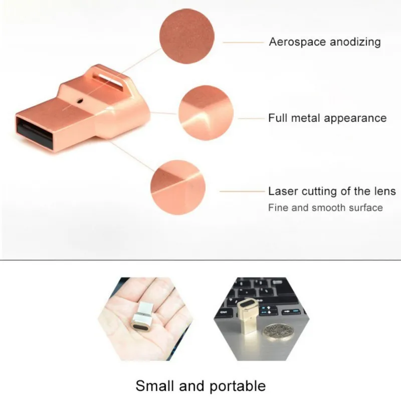 Новый портативный USB сканер для считывания отпечатков пальцев Сканер